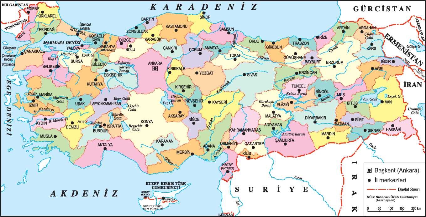 turkiye haritasi
